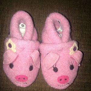 NEW!!! Pink Piglet Baby Slippers
